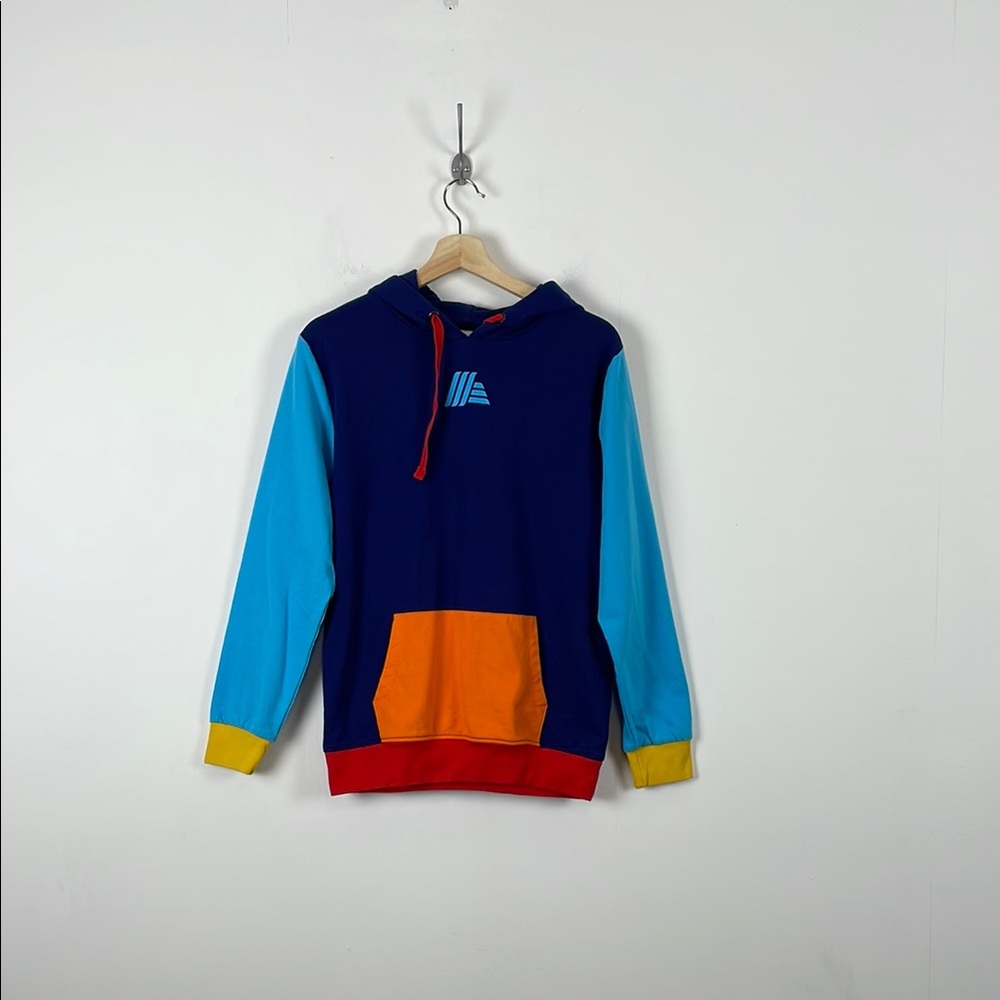 Aldi Work Gear Mens S Pullover Colorful Color Block Sweatshirt Hoodie with Logo
